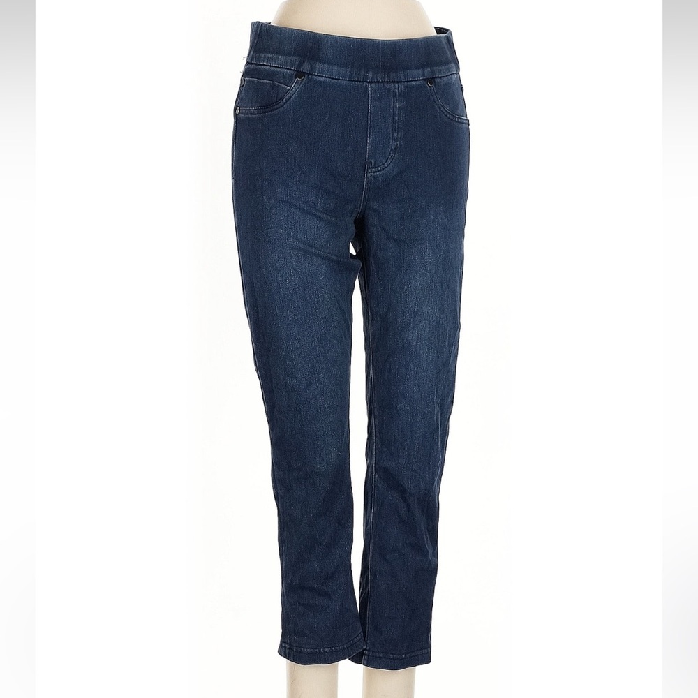 Straight Leg Dark Blue Pull-On Women’s Jeans